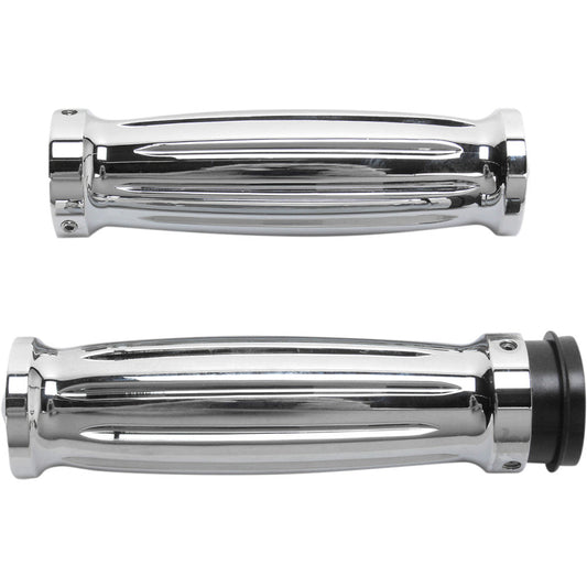 2008-2022 for Harley FLH/Touring Fly-By-Wire Grips Diamond TBW Chrome