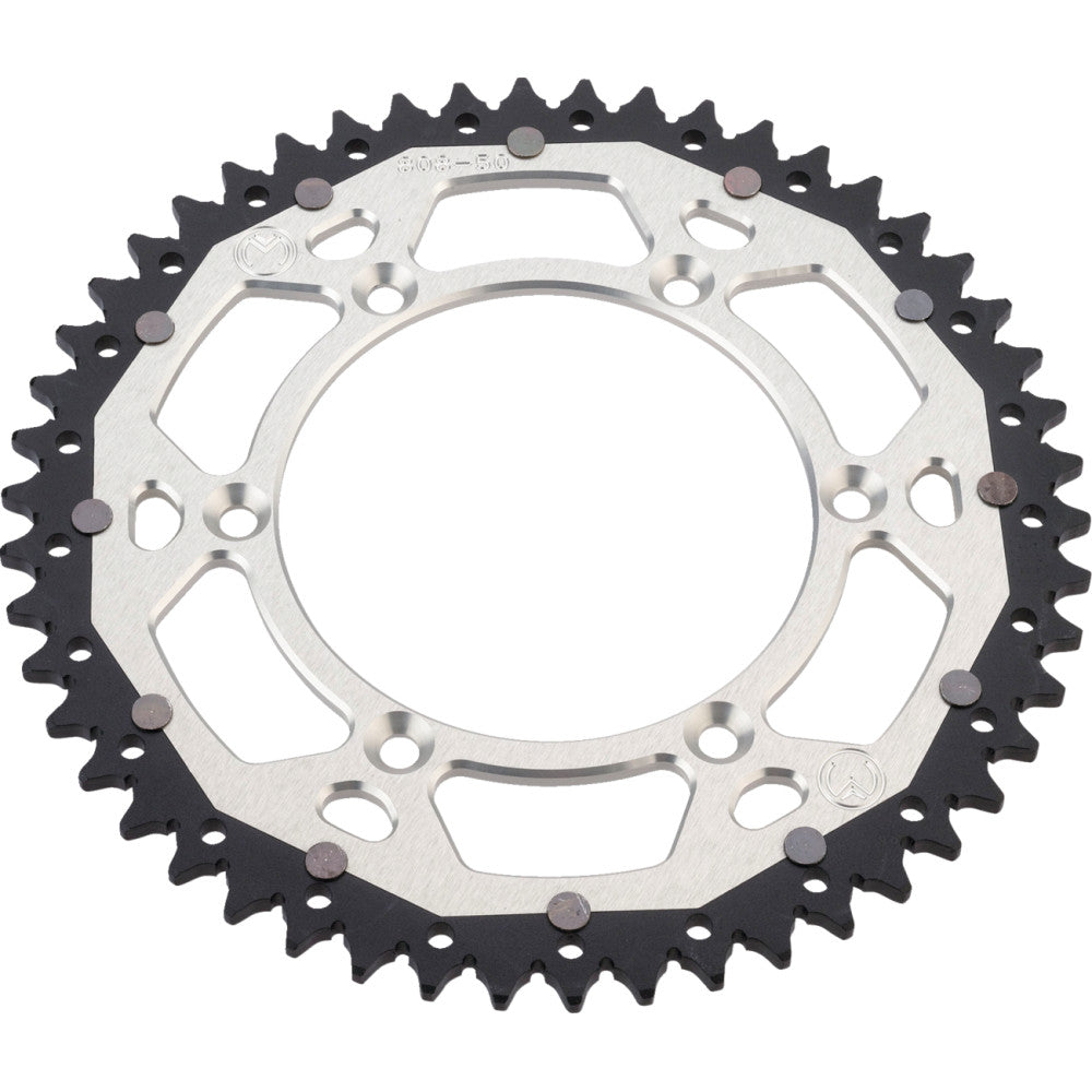 1980-2008 for Suzuki RM 125 MOOSE RACING Dual Sprocket Silver 50 Tooth