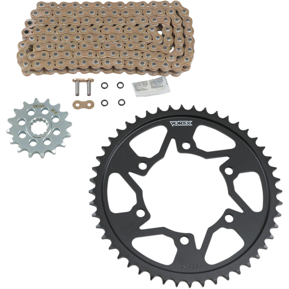 03-'05 for Yamaha YZF-R6 Sprocket/Chain Kit Stl/Stl 16/48T Sil Sx3 530-116L Gld