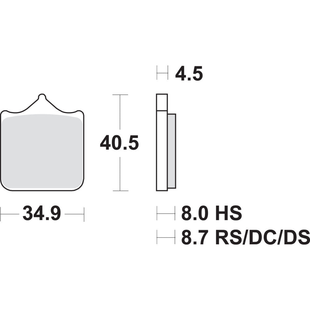 2010-2018 for BMW S1000RR SBS Dual Carbon Brake Pads BMW 870DC