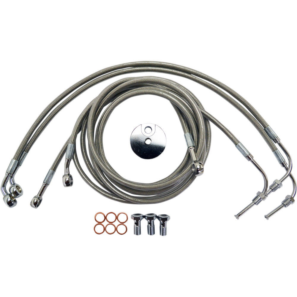 10-13 for Harley FLTRX Brake Lines 15