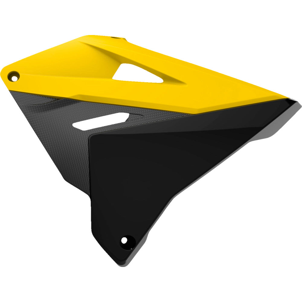 01-'08 for Suzuki RM250 POLISPORT Restyle Radiator Shroud Yellow/Black