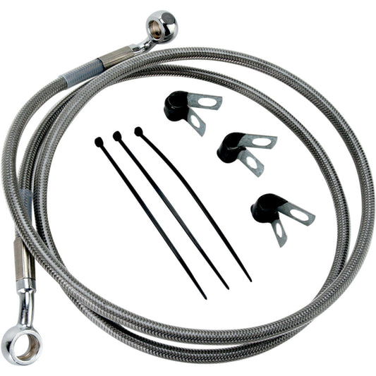 00-07 for Harley FLST/FLSTC/FLSTF Drag Spec Extended Front Brake Line Kit +2