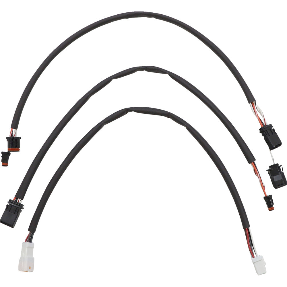 21-22 for Harley FLHR MAGNUM Control Cable Kit Black Pearl 12-14