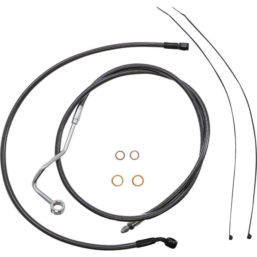 21-22 for Harley FLHR MAGNUM Control Cable Kit Black Pearl 12-14