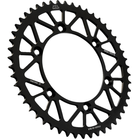 99-'21 for Yamaha YZ125 JT Rear Racelite Sprocket Alum 50T-520 Blk Hon/Yam