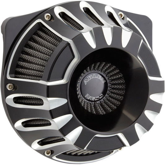 10-16 for Harley Electra Glide Ultra Limited FLHTK Deep-Cut Air Cleaner Black