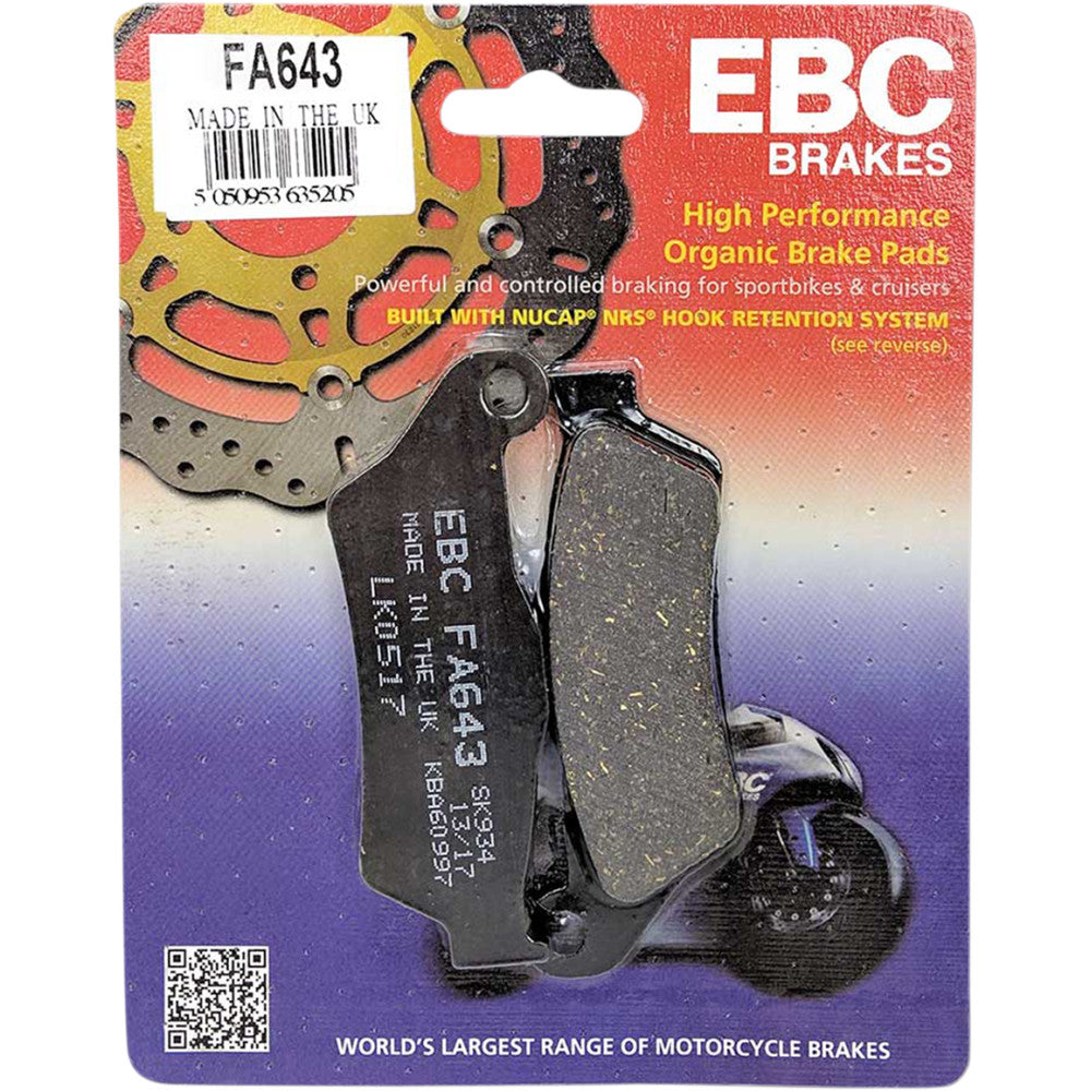 15 for Harley XG EBC Brake Pads 15-643