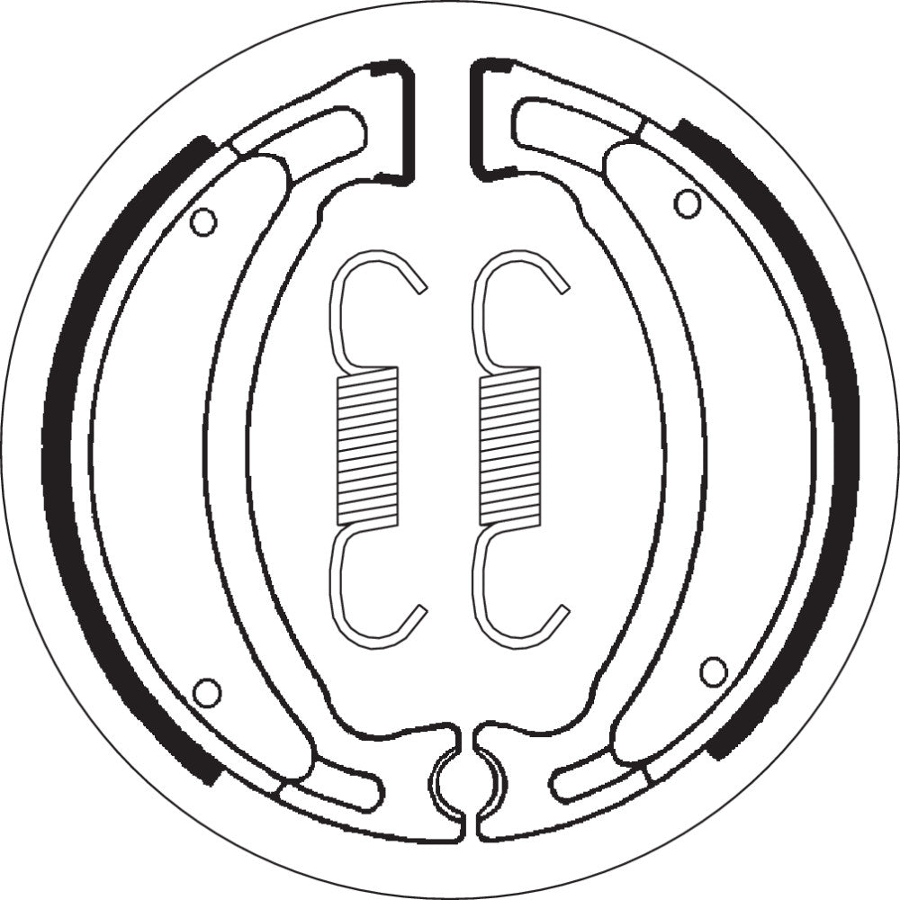1990-2007, 2009, 2012, 2014-2015 for Yamaha TW 200 SBS Brake Shoes 2028