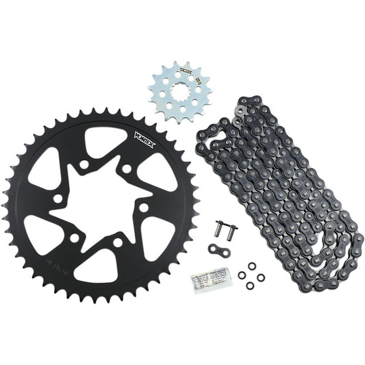 06-21 for Kawasaki EX650 Ninja 650 ABS VORTEX Chain Kit Black Versys CK6394