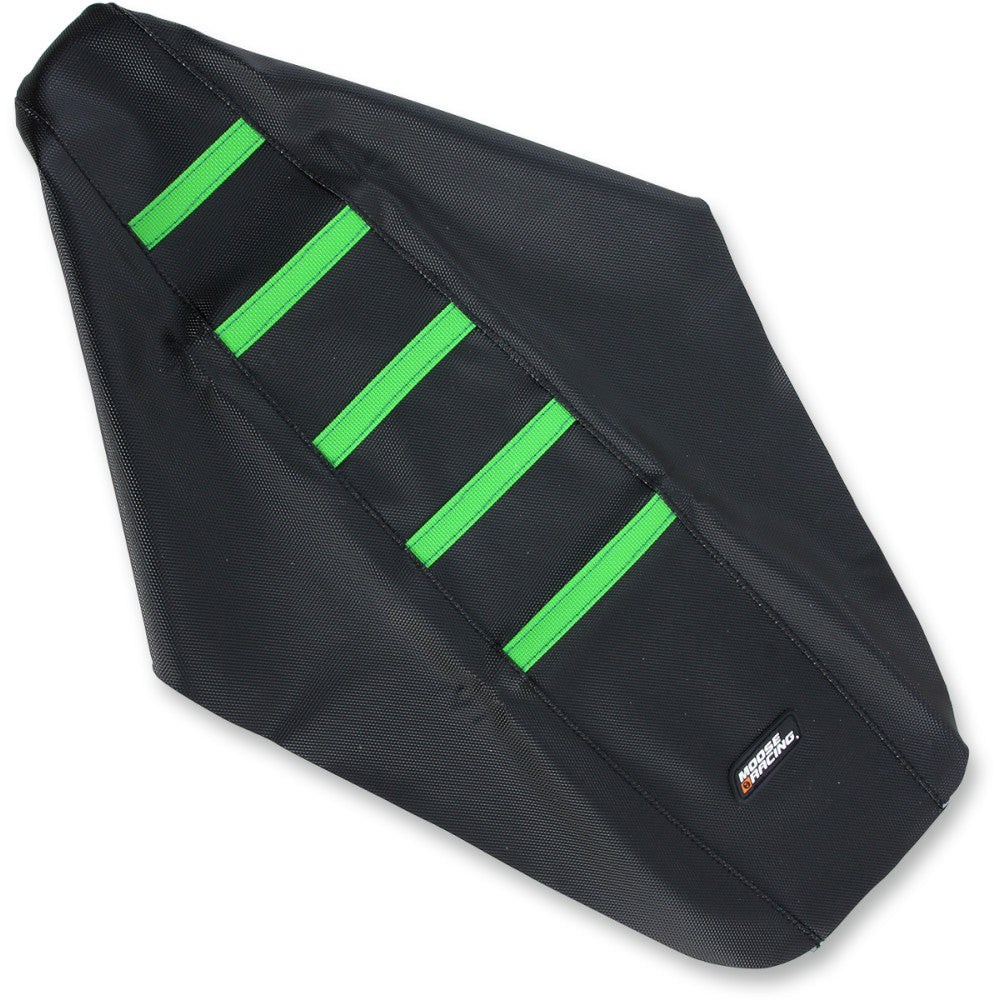 2017-2020 for Kawasaki KX 250 F Ribbed Seat Cover Black Cover/Green Ribs