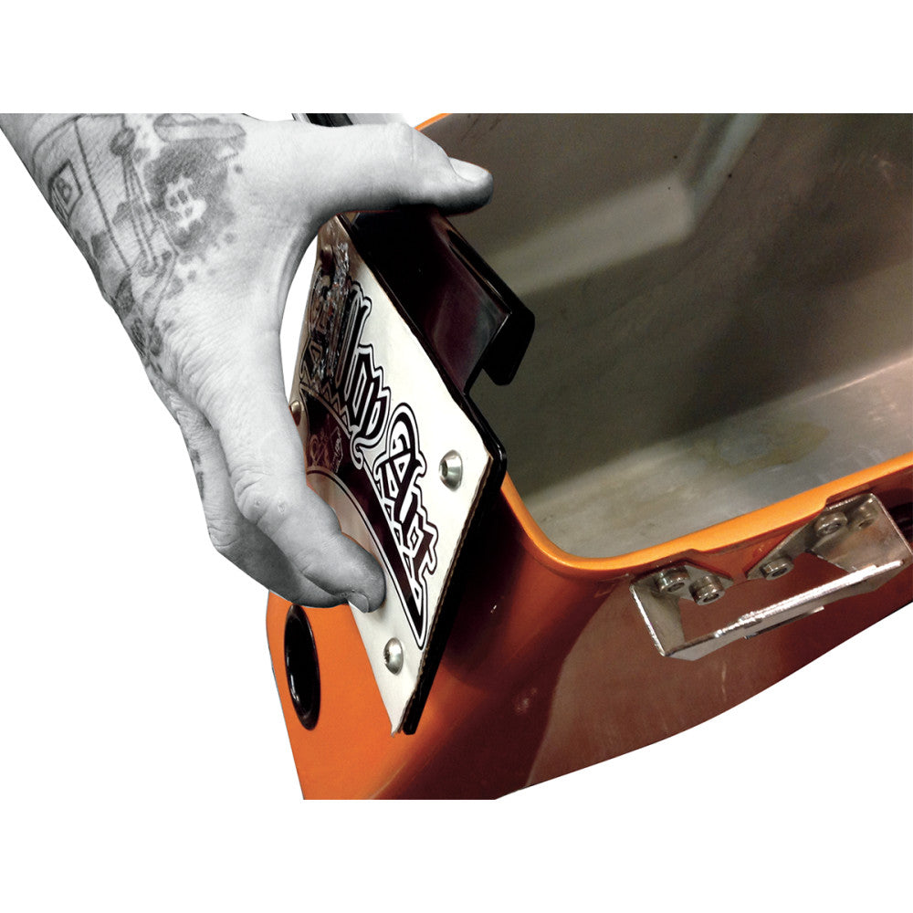 2014-2020 for Harley Street Glide Spec FLHXS ALLOY ART License Plate Mount Black