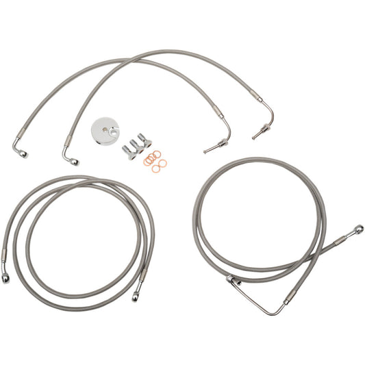 09-13 for Harley FLHTCUTG Brake Lines 12" 14" Ape hangers LA-8051B13