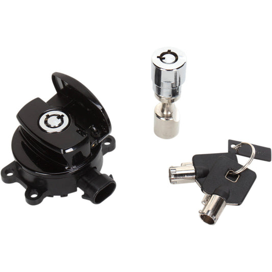 2012-17 for Harley Softail Slim FLS Side Hinge Ignition Switch with Fork Lock Bl