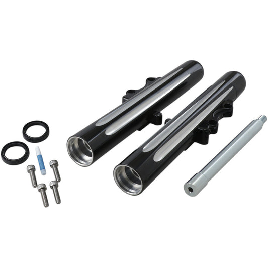 00-03 for Harley FLHTCI Hot Legs Fork Dual Disc Deep Cut Black 00-07 FLT 06-513