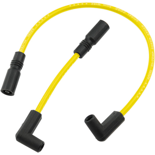 99-'08, '10-'17 for Harley FXDWG Spiral Core Wire Set 8.0Mm Yellow 274-0130