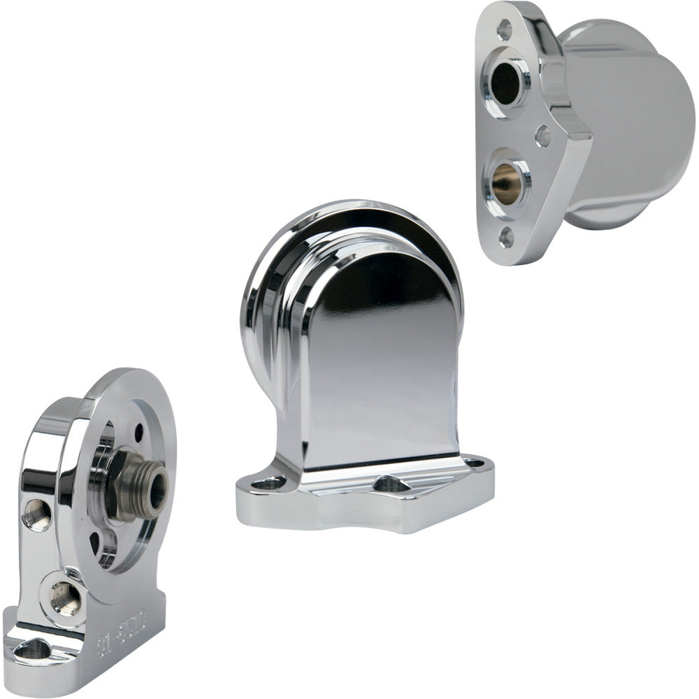 04-06 for Harley Road King Custom EFI FLHRS S&S CYCLE Oil Filter Mount Chrome