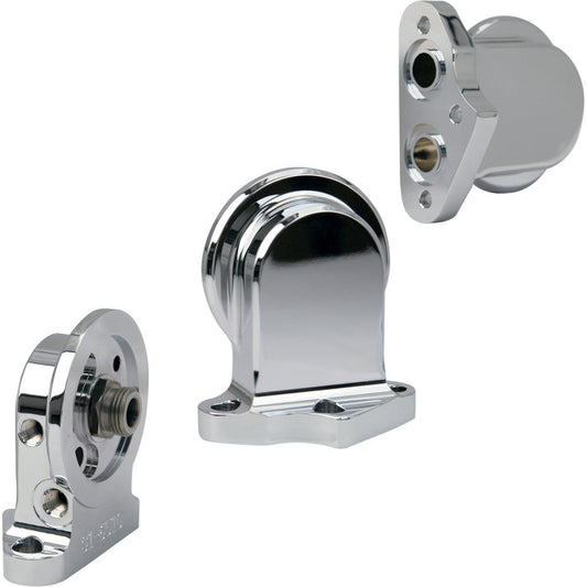 04-06 for Harley Road King Custom EFI FLHRS S&S CYCLE Oil Filter Mount Chrome