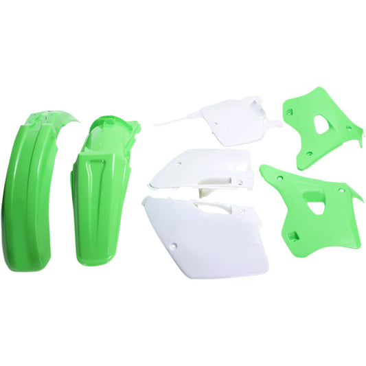 96-98 for Kawasaki KX 125 UFO Replacement Body Kit Green/White KAKIT192-999