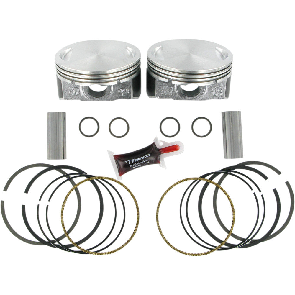 12-17 for Harley Softail Slim FLS KB PERFORMANCE Piston Kit Twin Cam KB409C.010