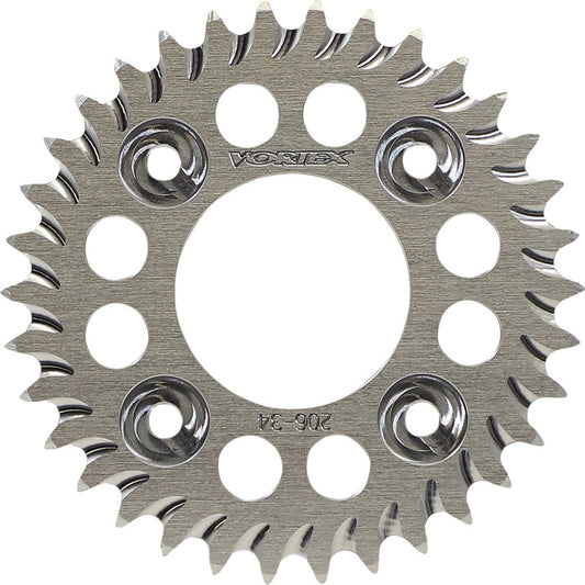 14-'15, '19 for Honda MSX125 Grom VORTEX Rear Sprocket Aluminum 34T-420 Sil Hon