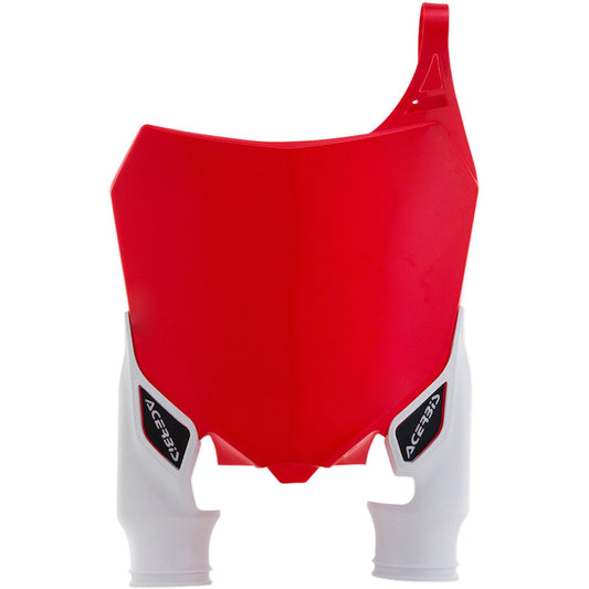 2014-2017 for Honda CRF250R ACERBIS Raptor Number Plate Red/White 2527411005