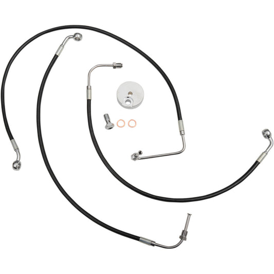 14-16 for Harley Street Glide FLHX Brake Line 18" 20" Ape hangers LA-8011B19B