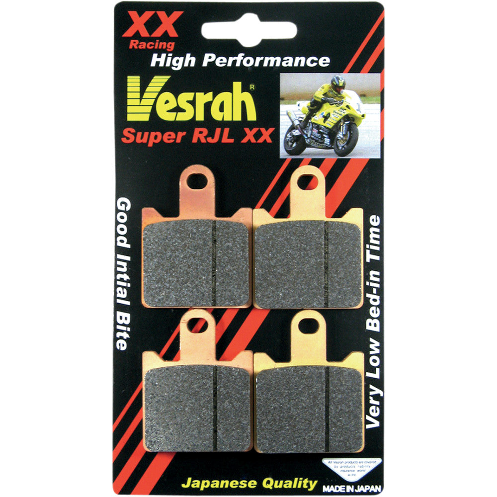 07-13 for Kawasaki Ninja ZX-6R VESRAH JL Sintered Metal Brake Pads VD-444RJL-XX