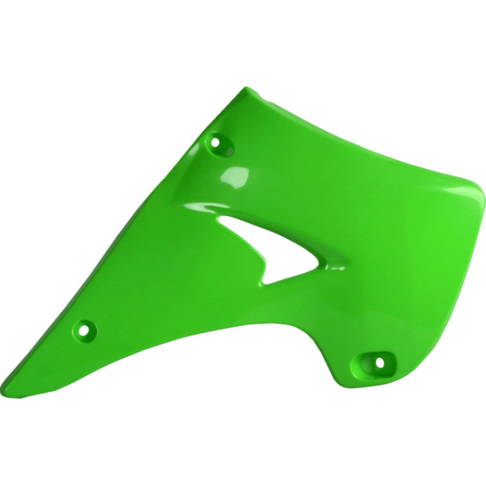 03-'07 for Kawasaki KX250 POLISPORT Radiator Shroud Green