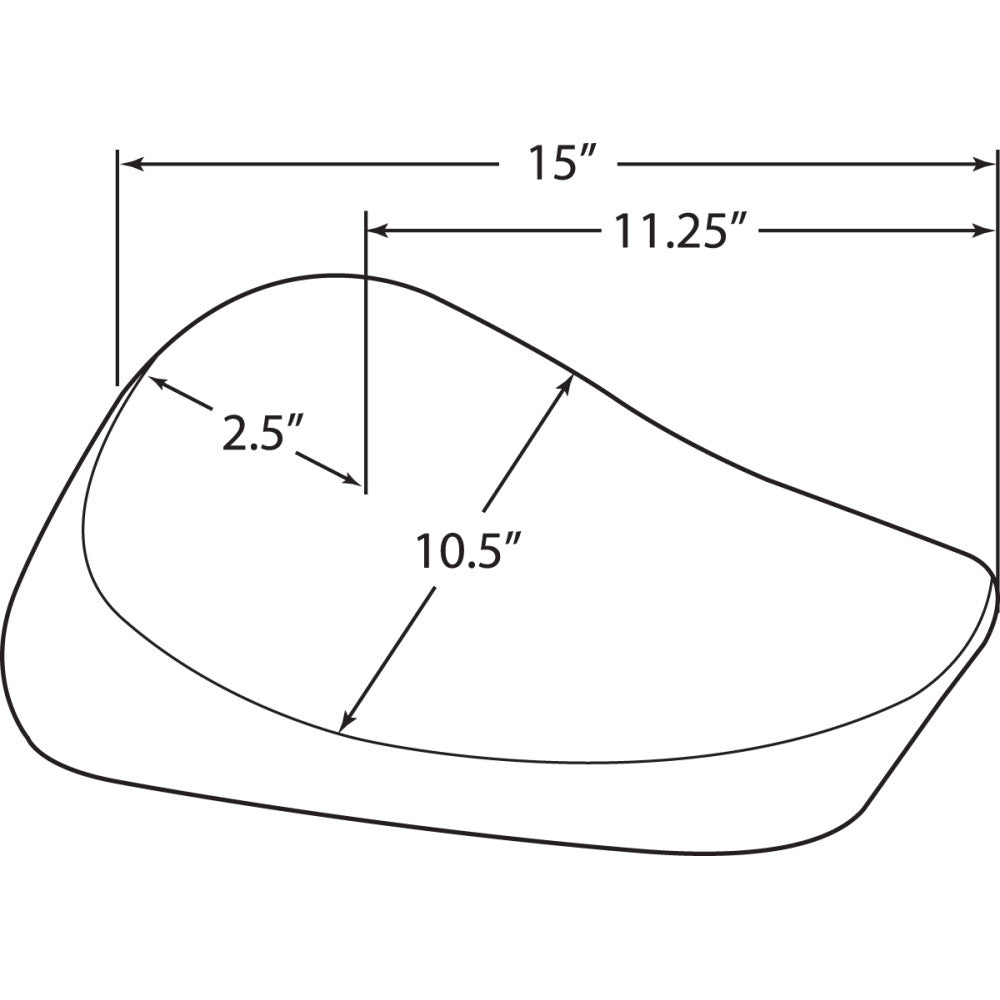 91-03 for Harley Sportster 1200 XLH DRAG SPECIALTIES Solo Seat Smooth XL '82-'03
