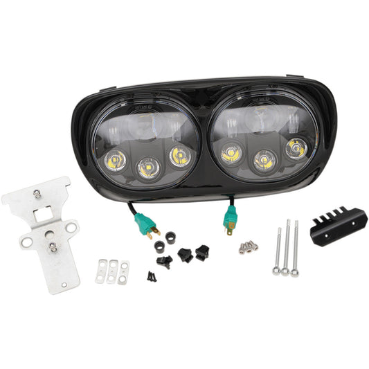 99-03 for Harley Road Glide EFI FLTR 5.75" Headlight Assembly 99-13 Black