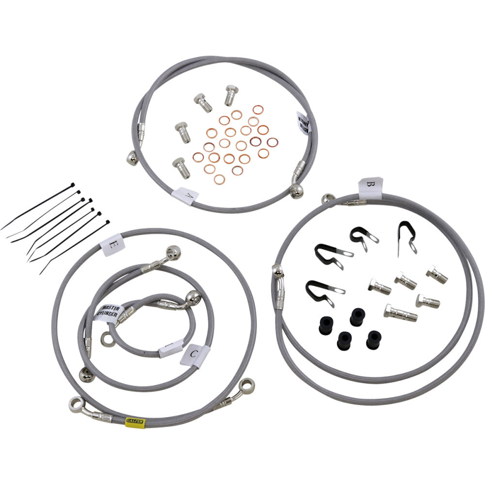 2013-2017 for Kawasaki Ninja ZX-6R GALFER Brake Line Stainless Steel FK003D805-5