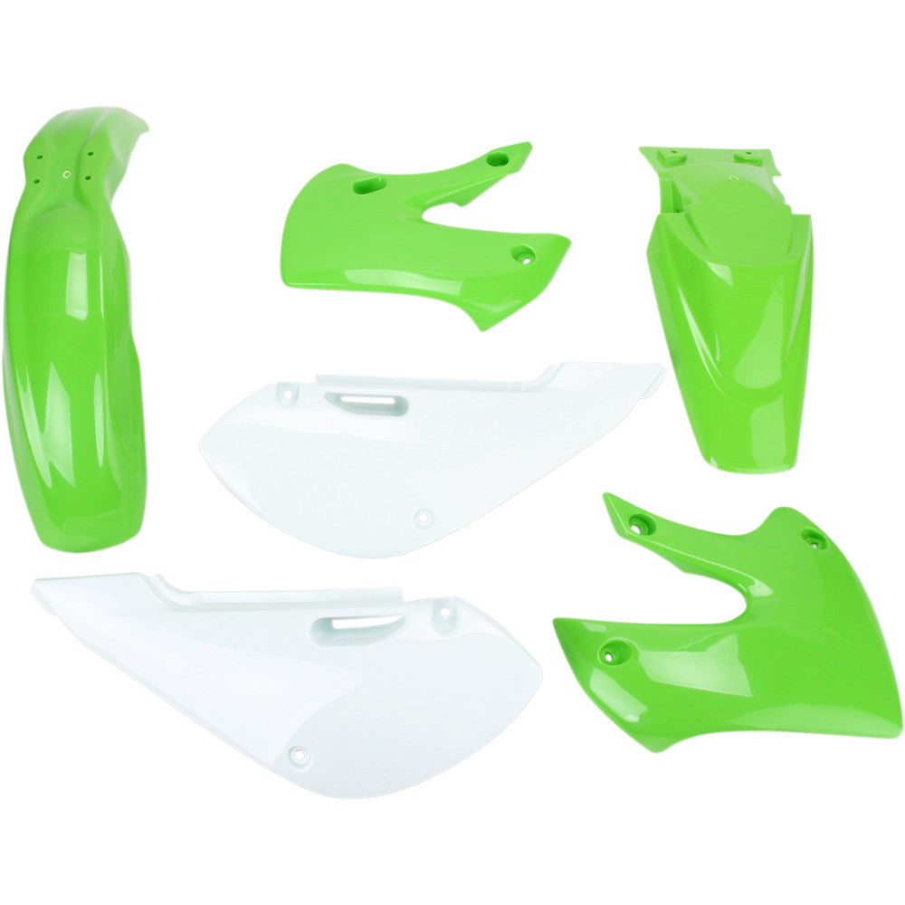 00-21 for Kawasaki KX 65 ACERBIS Standard Replacement Body Kit '05 Green/White
