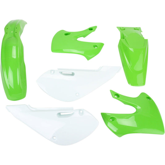 00-21 for Kawasaki KX 65 ACERBIS Standard Replacement Body Kit '05 Green/White