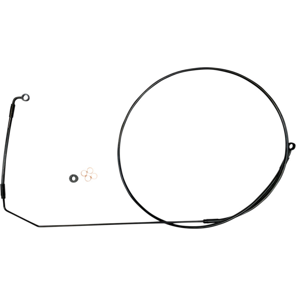 15-21 for Indian Roadmaster MAGNUM Brake Line Upper Stainless Black SBB1416-85