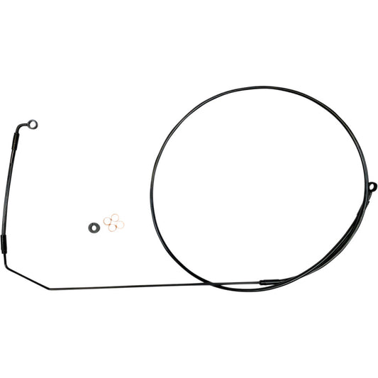 15-21 for Indian Roadmaster MAGNUM Brake Line Upper Stainless Black SBB1416-85