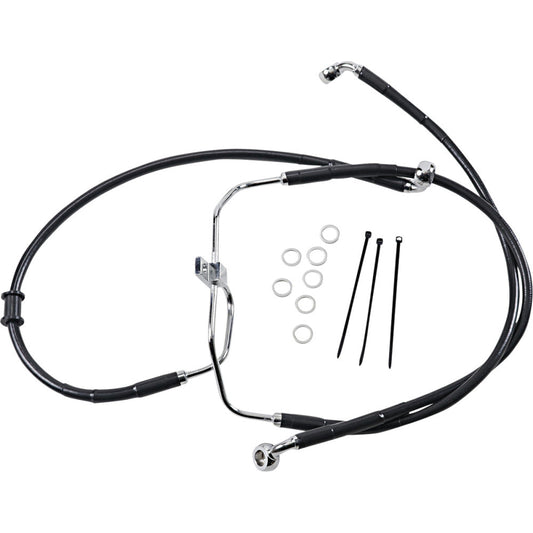 08-17 for Harley FXDF DS Extended Front Brake Line +2 Lower/Upper W/O ABS