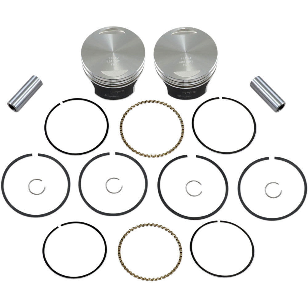 84-'98 for Harley FLHTC Tracker Piston Kit Evo Flat Big Twin 1340 8.5:1 +.010