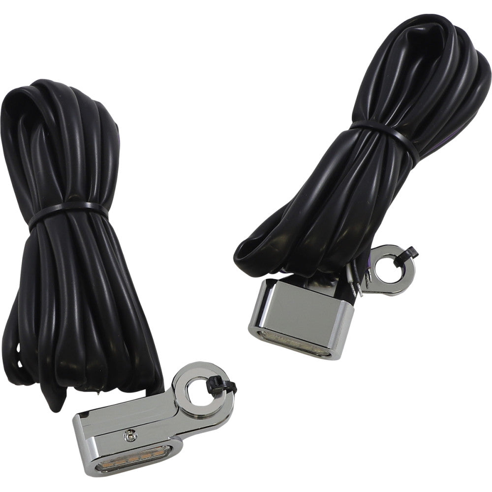 2012-2017 for Harley Wide Glide EFI FXDWGI Marker Lights White/Amber Chrome K35