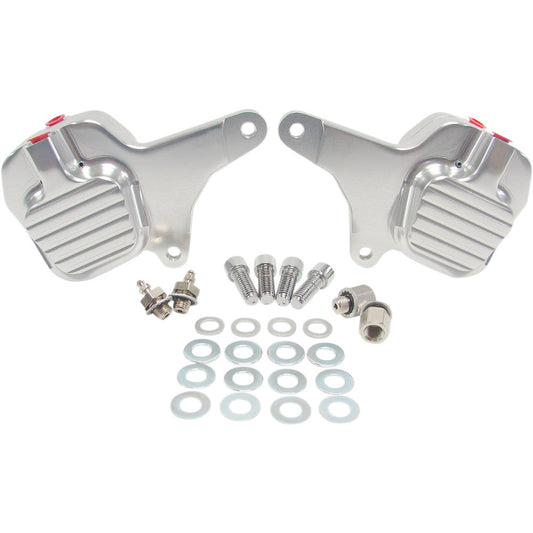 89-99 for Harley FLHTCU Front Caliper Dual Disc Clear Anodized GMA-200FDD