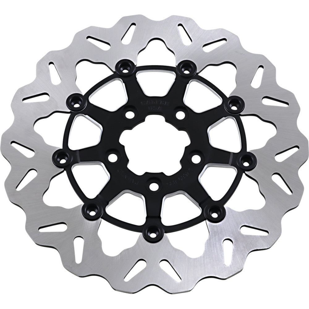 2012-2017 for Harley Wide Glide EFI FXDWGI GALFER Front Wave Rotor Black Carrier