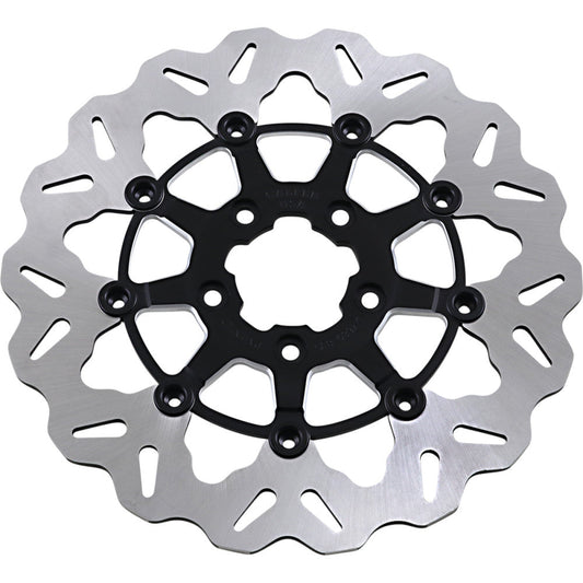 2012-2017 for Harley Wide Glide EFI FXDWGI GALFER Front Wave Rotor Black Carrier
