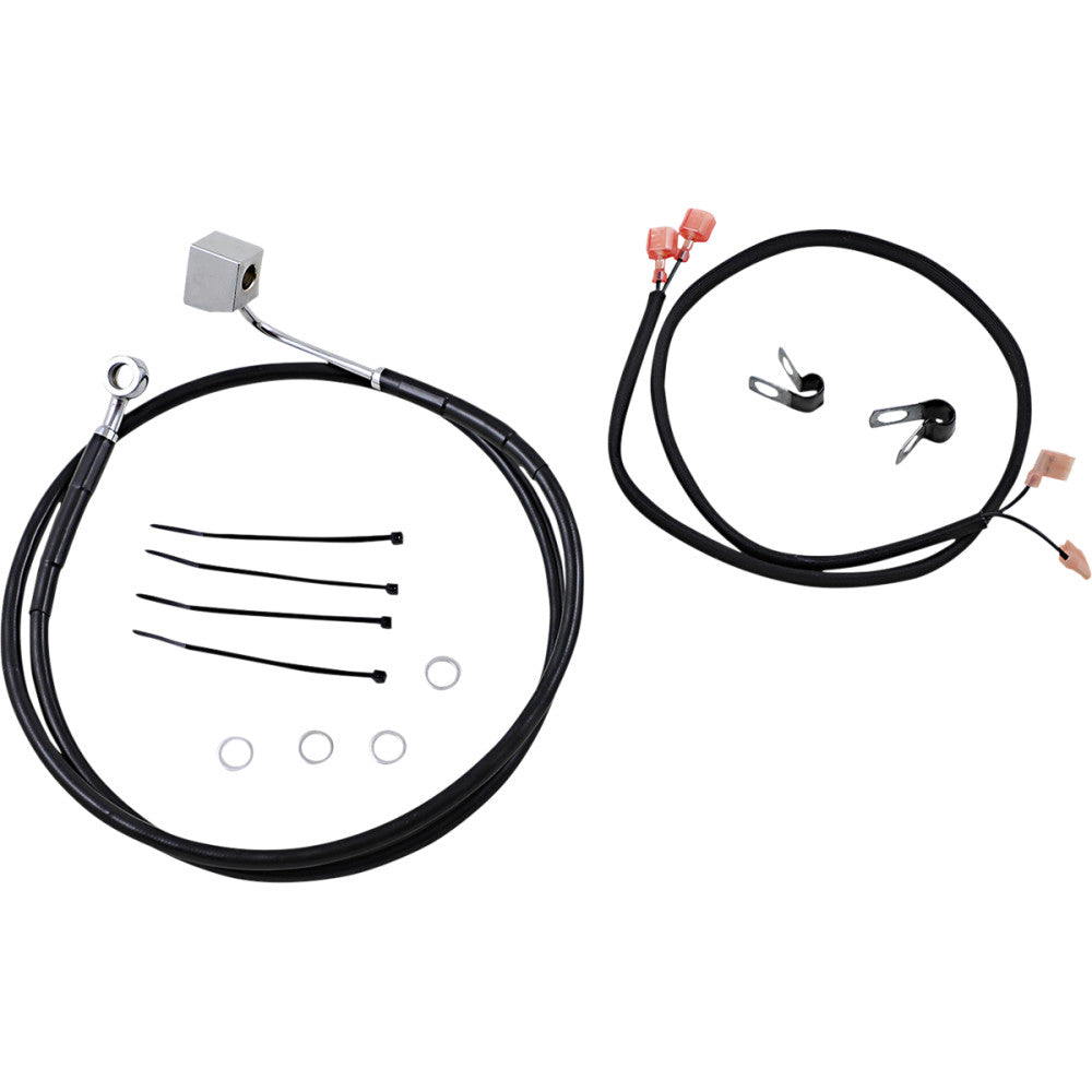 1987-1990 for Harley Softail Heritage Classic FLSTC Brake Line Rear Black