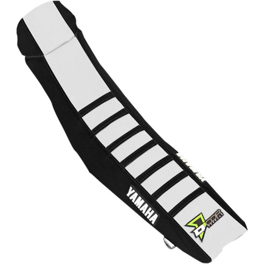 02-'19 for Yamaha YZ125 D-COR Seat Cover Black/White W/Ribs
