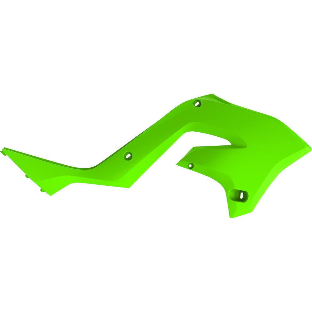 03-'07 for Kawasaki KX250 POLISPORT Radiator Scoops Restyling Lime Green Kaw