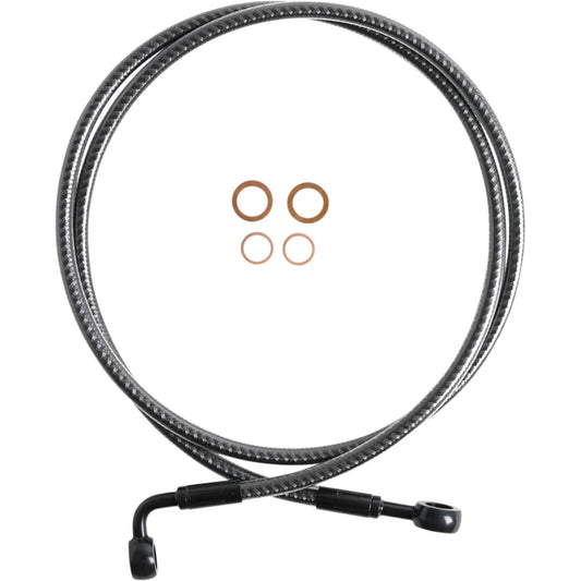 86-90 for Harley Softail Standard FXST Brake Line Front 180/90 50" KARBONFIBR