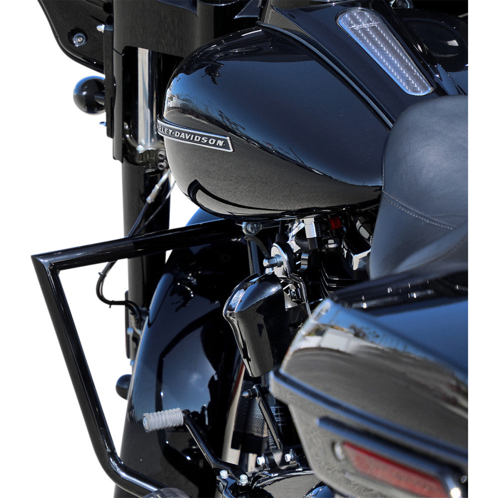 2014-2021 for Harley Street Glide Special FLHXS Engine Guard Black Twin Peaks