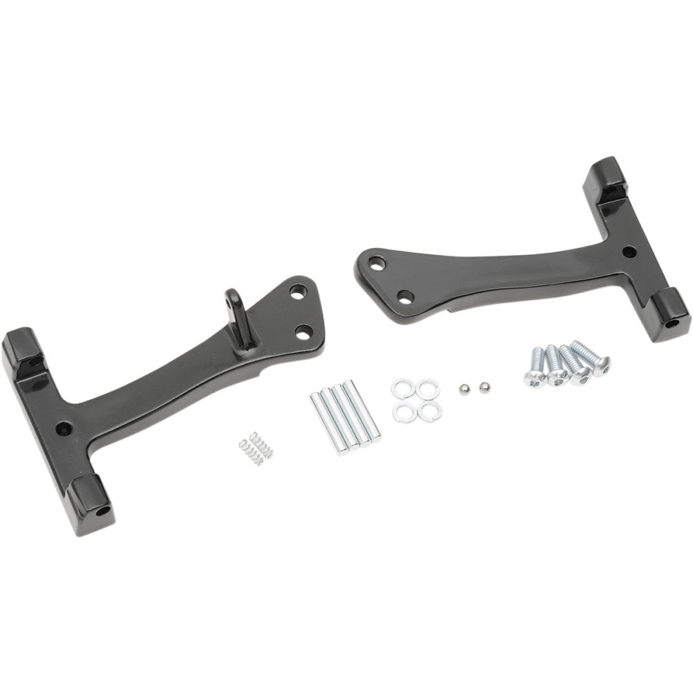 2008-2017 for Harley Fat Bob FXDF Passenger Floorboard Mount Black FXD