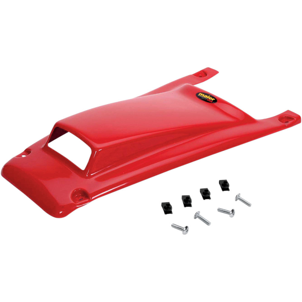 86-87 for Honda TRX250R FourTrax MAIER Hood Red Scooped With Number Plate 509682