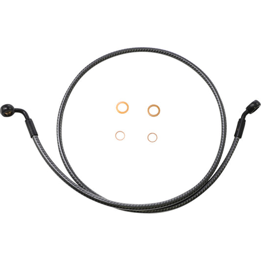 07-11 for Harley Softail Deluxe EFI FLSTNI Brake Line Front 35/90 44" KARBONFIBR